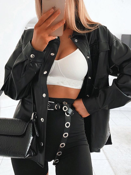 

Leather Outerwear, Black, Coats & Jackets