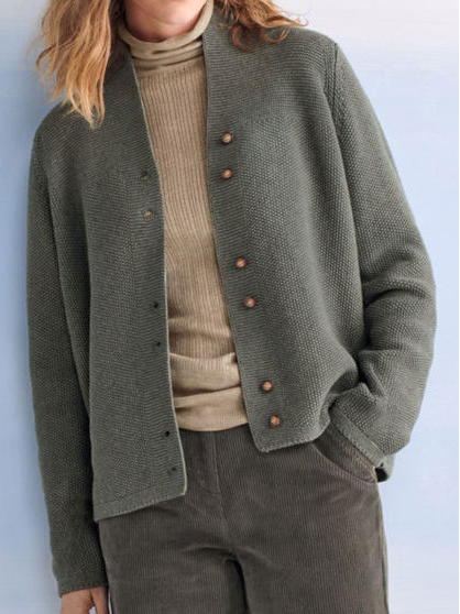 

Winter Solid Casual Acrylic Sweater coat, Gray, Auto-clearance