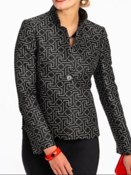 

Fall Work Formal Mid-weight Non-Stretch Outerwear, As picture, Jackets