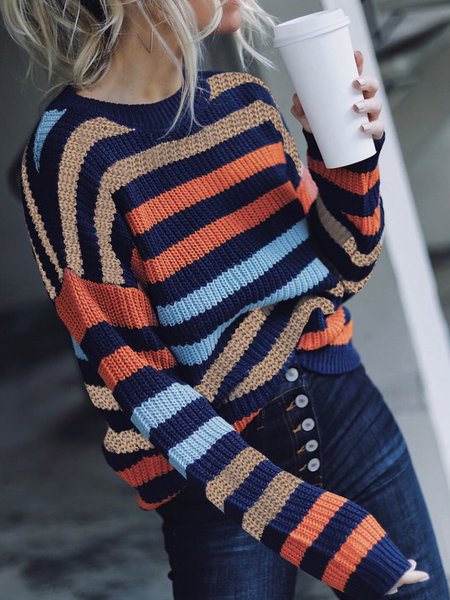 

Slightly stretchy Sweater, Blue, Knitwear & Sweaters