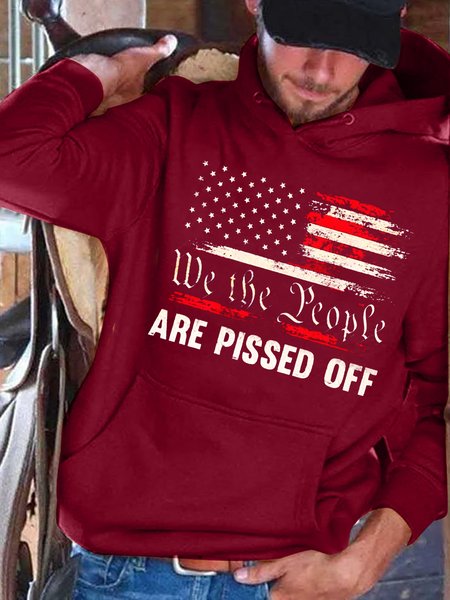 

We The People Are Pissed off Sweatshirt, Red, Hoodies&Sweatshirts