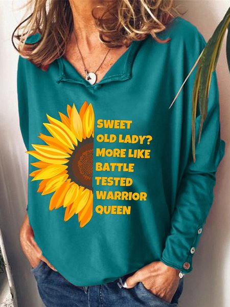 

Funny Sweet Old Lady More Like Battle-Tested Warrior Queen Sweatshirts, Green, Hoodies&Sweatshirts