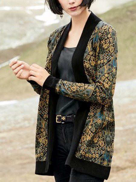 

Outerwear, Black-yellow, Cardigans