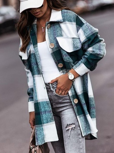 

Cotton Blends Outerwear, Green, Outerwear