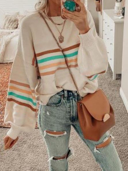 

Acrylic Vacation Sweater, As picture, Knitwear & Sweaters