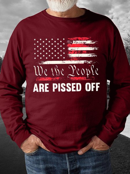 

We The People Are Pissed Off Sweatshirt, Red, Hoodies&Sweatshirts
