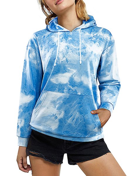 

Cotton Blends Sweatshirts, Lightblue, Hoodies & Sweatshirts