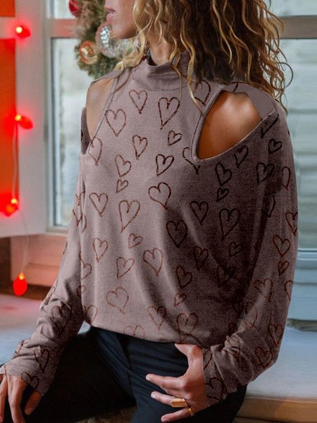 

Casual Off Shoulder Shirts & Tops, As picture, T-Shirts