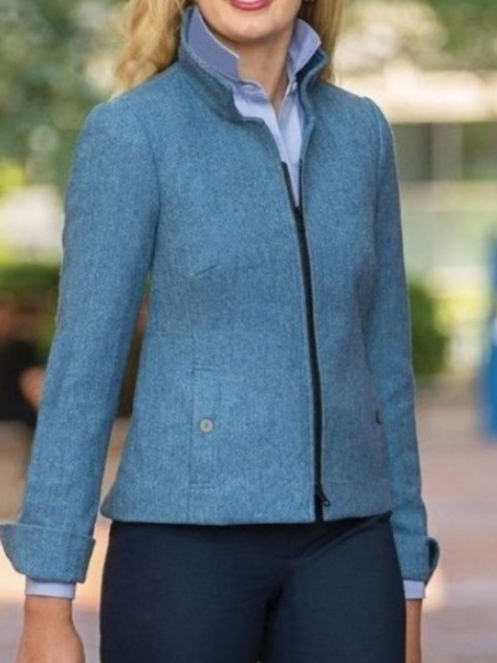

Fall Work Formal Daily Mid-weight Non-Stretch Lady Outerwear, Gray, Blazers