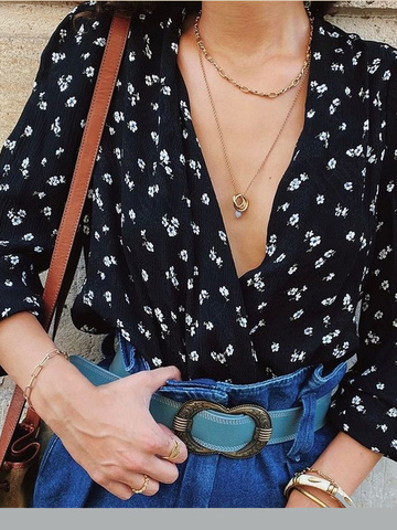 

Vintage Floral Shirts & Tops, Black, Shirts & Blouses