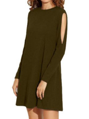 

Casual Dresses, Army green, Mini Dresses