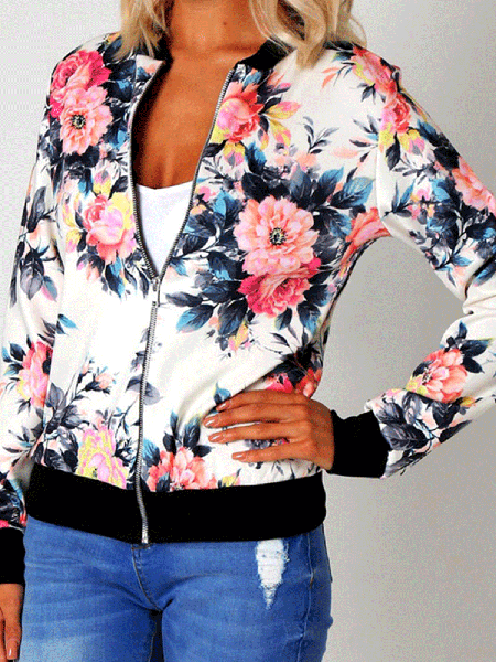

Casuale Giubbotto, Bianco-2, Coats & Jackets