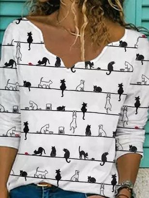 

Cotone Top, Bianco, Blouses & Shirts
