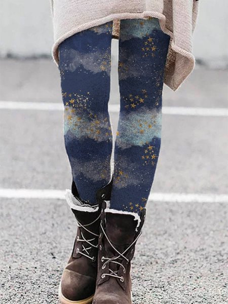 

Milky Way Casual Pants, Blue, Leggings