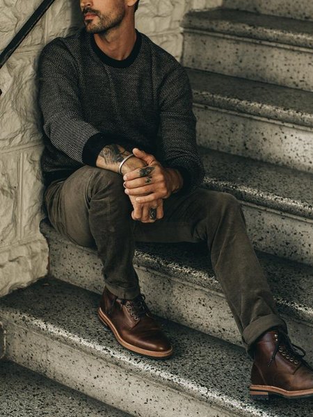 

Vintage Solid Corduroy Pants, Brown, Men's pants