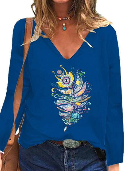 

Casual Shirts & Tops, Blue, T-Shirts