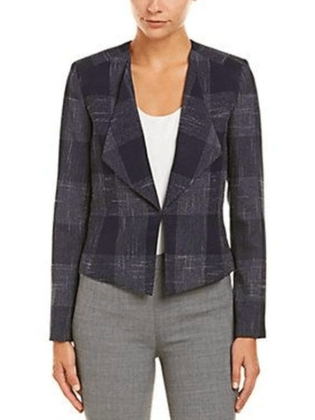 

Fall Mid-weight Elegant Non-Stretch Work Formal Outerwear, Deep gray, Blazers