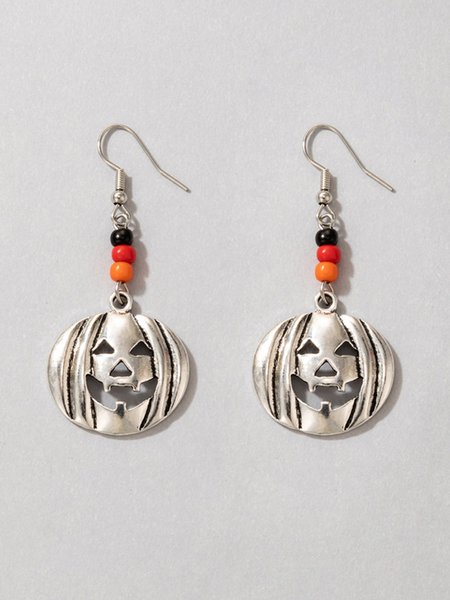 

Halloween Pumpkin Earrings, As picture, Earrings