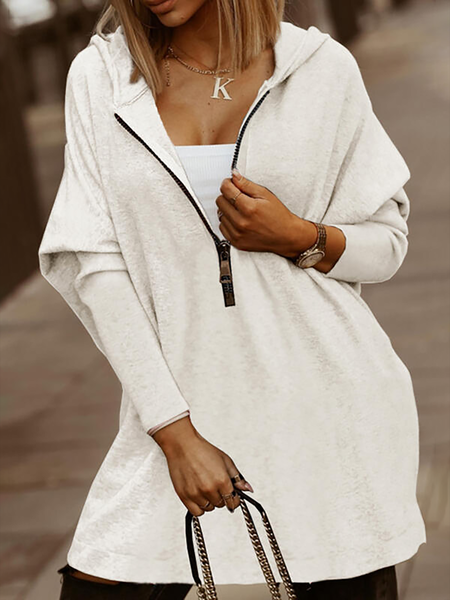 

Plus size Plain Casual Hoodies Sweatshirt, As picture, Hoodies & Sweatshirts