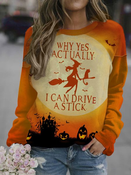 

Why Yes Actually I Can Drive A Stick Women's Crew Neck Animal Loosen Sweatshirt, As picture, Hoodies&Sweatshirts