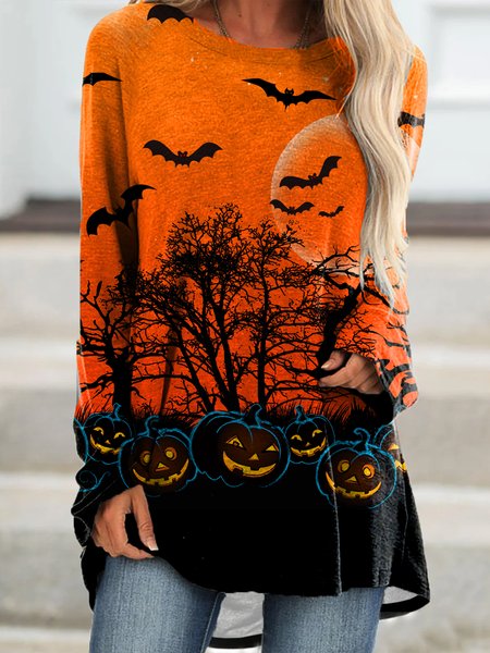 

Halloween Long sleeve Dresses, Orange, Dresses