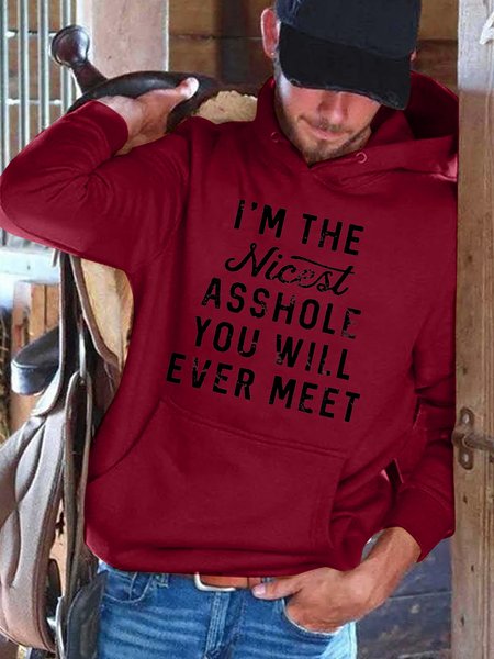 

Long Sleeve Letter Sweatshirt, Red, Hoodies&Sweatshirts