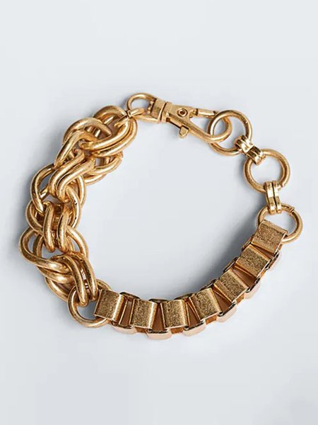 

Personality Asymmetrical Alloy Bracelet, As picture, Jewelry