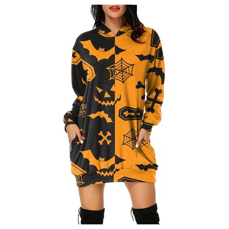 

Printed Loosen Cotton Blends Dresses, Yellow, Mini Dresses
