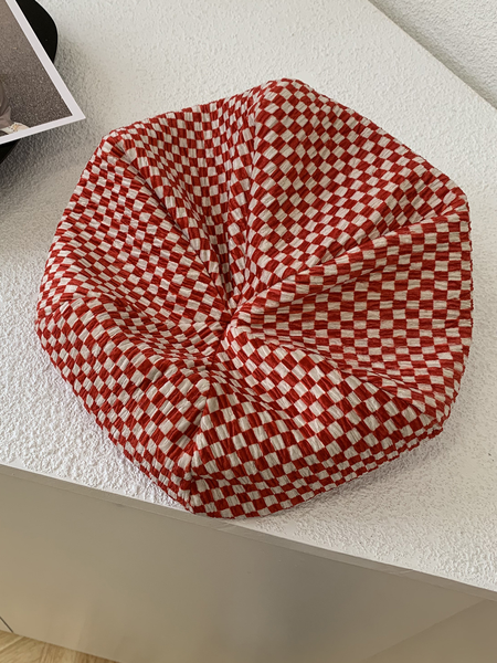 

Cotton All Season Vintage Women Hats, White-red, Women Hats