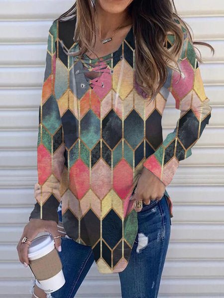 

Tribal Casual weatshirt, As picture, Tops
