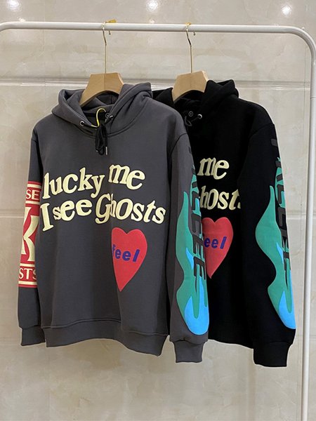 

Lucky Me I See Ghost Women's Loosen Hoodie, As picture, Hoodies&Sweatshirts