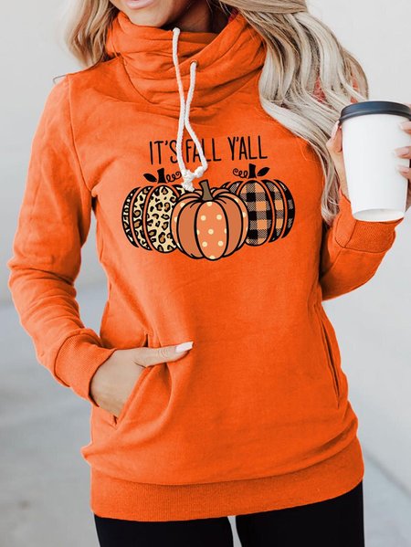 

Letter Sweatshirt, Orange, Hoodies & Sweatshirts