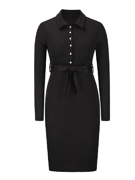 

Gonna Casuale Insieme a Cintura, Nero, Maxi Dresses