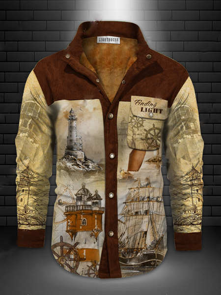 

Sea Long Sleeve Shirts & Tops, Color1, Men's shirts