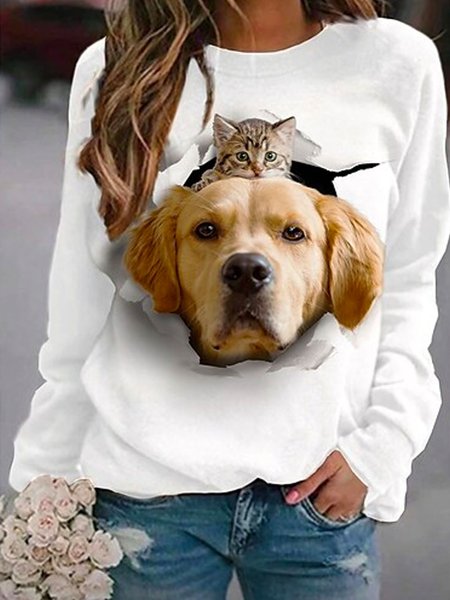 

Animal Sweet Sweatshirt, White, Hoodies & Sweatshirts