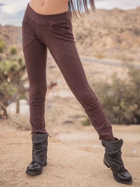 

Casual Plus Size Pants, Orange red, Leggings