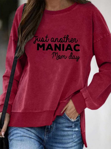 Just Another Manic Mom Day Sweatshirts, Red, Hoodies&Sweatshirts