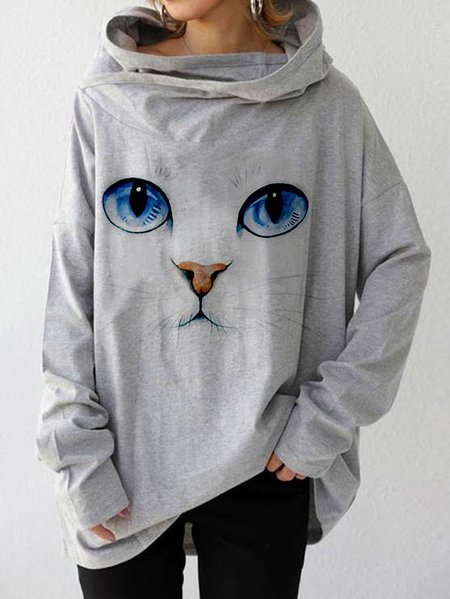 

Off Shoulder Casual Sweatshirt, Gray, Hoodies & Sweatshirts