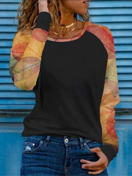 

Loosen Casual T-shirt, As picture, T-Shirts