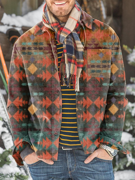 

Shirt Collar Vintage Shirts & Tops, Brown, Men's shirts