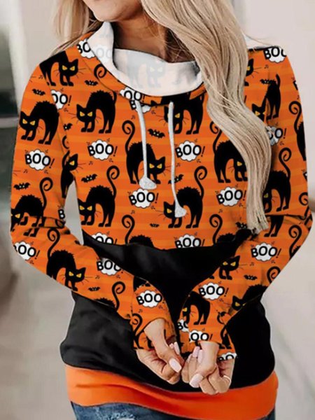 

Casual Loosen Sweatshirt, Orange, Hoodies & Sweatshirts