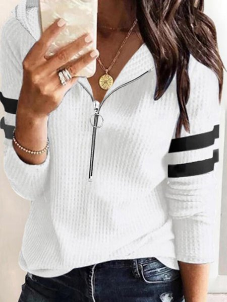 

Hooded Casual Sweatshirt, White, Hoodies & Sweatshirts