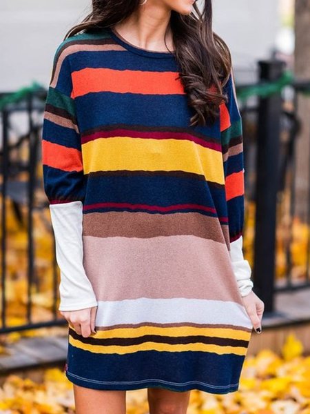 

Striped Dresses, Multicolor, Mini Dresses