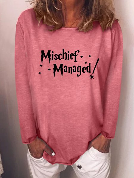 

Mischief Managed Casual Sweatshirt, Red, Hoodies&Sweatshirts