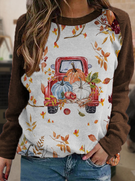 

Halloween Leaves Car Pattern Cotton Blends Sweatshirt, Coffee, Sweatshirts & Hoodies