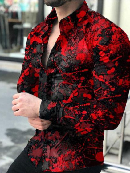 

Shirt Collar Shirts & Tops, Red, Men's shirts