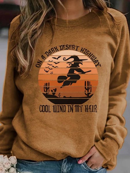 

Casuale Girocollo Felpa, Cachi, Hoodies & Sweatshirts