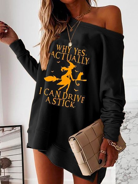 

Loosen Dresses, Black, Mini Dresses