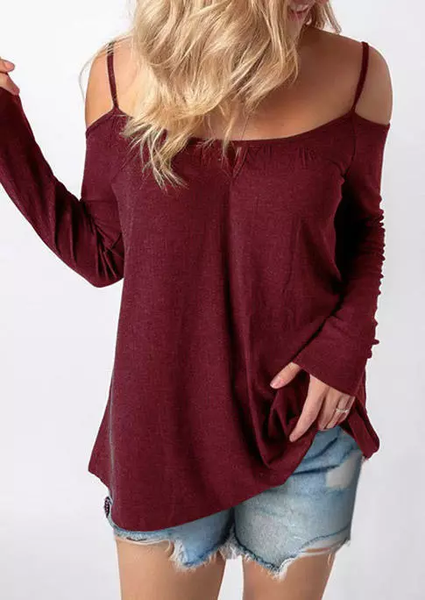 

Off shoulder Shirts & Tops, Red, Tops