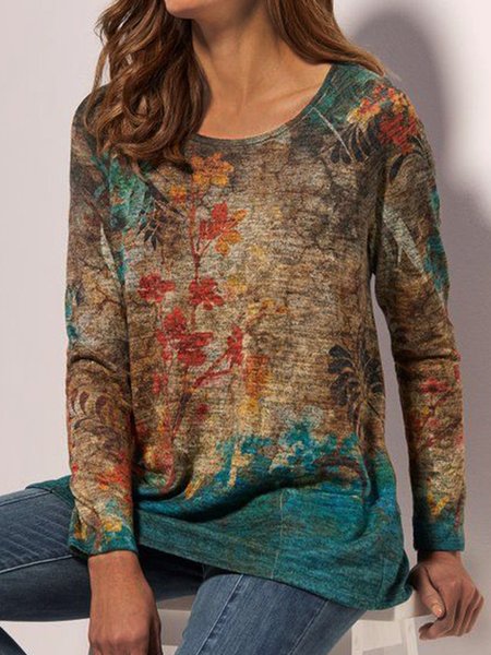 

Vacation Floral Shirts & Tops, Green, T-Shirts